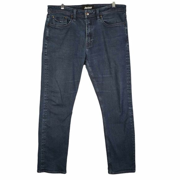 Revtown Jeans Mens Size 36X30 Dark Wash Blue Decade Denim Sharp Straight Stretch - Picture 2 of 12
